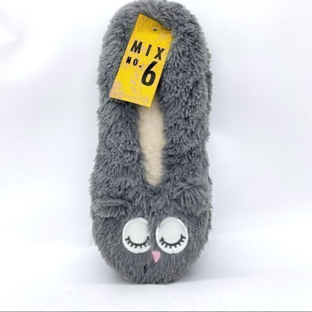 Mix No. 6 Women’s Owl Fuzzy Cozy Slippers Size Large 9-10 NEW